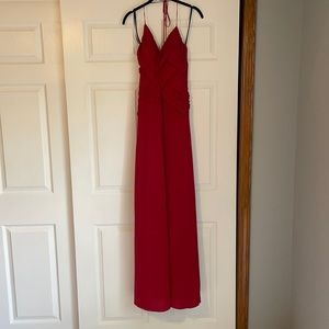 Laundry by Shelli Segal burgundy formal dress